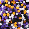 800Pcs 8 Styles Halloween Handmade DIY Doll Craft Pom Pom Yarn Pom Pom Balls FABR-TA0001-02-3