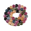 Natural White Jade Imitation Tourmaline Beads Strands G-H062-B01-03-3