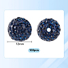 100Pcs Polymer Clay Rhinestone Beads RB-PH0001-40-2