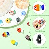 10Pcs 10 Styles Handmade Lampwork Beads LAMP-CJ0002-57-3
