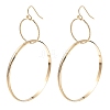 Ion Plating(IP) 304 Stainless Steel Dangle Earrings for Women EJEW-G397-07G-1