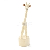 DIY Giraffe Shape Wooden Small Animal Desktop Ornaments DJEW-G023-03-2