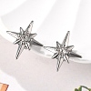 Rhinestone Star Clip-on Earrings EJEW-B116-01P-05-1