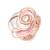 Zinc Alloy & Enamel Finger Rings for Women RJEW-M101-01E-G-4