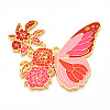 Rack Plating Alloy Enamel Big Pendants LS-ENAM-N056-399G-G-1