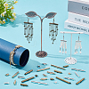 90Pcs 9 Styles Brass Slide On End Clasp Tubes KK-WR0001-37G-4
