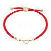 1Pc Adjustable Nylon Cord Slider Bracelets for Women BJEW-LP0001-32P-02-1