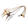 Brass Pointed Dowsing Pendulums with Chain KK-CBA168E-01-1