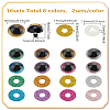 Half Round Resin Doll Craft Eye FIND-LP0003-90-2