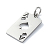 Non-Tarnish 304 Stainless Steel Pendants STAS-C097-65P-2