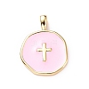 Brass Enamel Pendants KK-G417-01LG-10-1