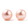 Spray Painted ABS Plastic Imitation Pearl Beads OACR-T015-05B-19-2