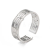 Non-Tarnish 304 Stainless Steel Cuff Adjustable Ring RJEW-Q810-01G-1