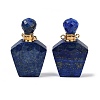 Natural Lapis Lazuli Openable Perfume Bottle Pendants G-I381-02G-06-1