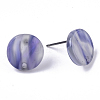Cellulose Acetate(Resin) Stud Earring Findings KY-R022-021-5