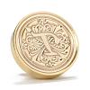 Brass Retro Initials Wax Sealing Stamp AJEW-F045-D20-4