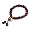 Lotus Prayer Meditation Yoga Bracelet for Men Women BJEW-N010-020-2