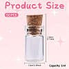 50Pcs Column Glass Jar Glass Bottles Bead Containers AJEW-YW0001-56-2