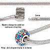 304 Stainless Steel European Style Bracelets for Jewelry Making STAS-PH0006-02B-4