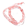 Cherry Quartz Glass Beads Strands G-K357-D07-01-3