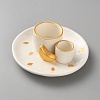 Porcelain Incense Burners Holder AJEW-WH20120-20-1