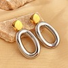 304 Stainless Steel Dangle Stud Earrings LS-EJEW-K296-02GP-08-1