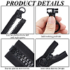 Alloy & Polyester & Resin Zipper AJEW-CY0003-01-6
