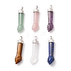 Natural Gemstone Pendants G-K322-01-1