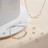 80Pcs 8 Style Brass Linking Rings KK-FH0005-70-5
