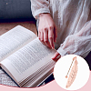 8Pcs 4 Colors Zinc Alloy Beadable Bookmarks AJEW-GO0002-15-6
