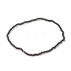 Natural Black Spinel Beads Stretch Bracelet for Women BJEW-JB07420-01-1