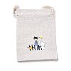 Halloween Cotton Cloth Storage Pouches ABAG-M004-01N-1