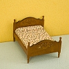 European Style Wooden Fabric Double Bed PW-WGDFAB4-01-2