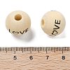 Schima Wood European Beads WOOD-G023-02D-3