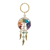 Natural & Synthetic Mixed Stone Keychain KEYC-JKC00435-2
