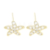 Brass Pave Clear Cubic Zirconia Stud Earring EJEW-S217-G04-1