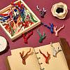 32Pcs 8 Styles Opaque Acrylic Pendants OACR-CJ0002-51-6