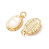 Brass & Natural White Shell Pendants SH-CBA2F11-19B-G-2