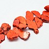 Dyed Natural Magnesite Bead Strands G-M156-05-1