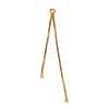 Brass Tassel Box Chain Big Pendants KK-G510-13G-1