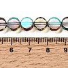 Electroplated Transparent Glass Beads Strands GL-CBA98F0-06A-05-4