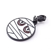 Halloween Theme Alloy Enamel Pendants Set HJEW-JM00437-4