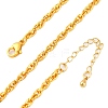 Brass Rope Chains Necklaces for Women NJEW-D302-62G-2