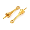 Brass Bead Cap Bails KK-G502-17B-G-2