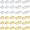 200Pcs 10 Styles Alloy Ribbon Ends FIND-SC0021-78-1