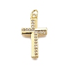 Brass Micro Pave Cubic Zirconia Pendants KK-Z100-42G-03-1