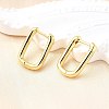 Brass Huggie Hoop Earrings EJEW-F245-04G-A-5