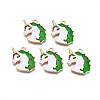 Alloy Enamel Pendants ENAM-S130-20C-1