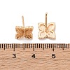 Brass Stud Earrings EJEW-D288-13G-3