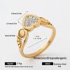 304 Stainless Steel Rhinestone Finger Rings for Women LY3812-11-1